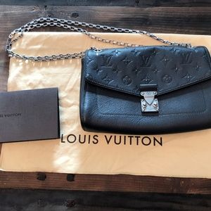 Louis Vuitton Saint Germain Pm Silver Black Mono